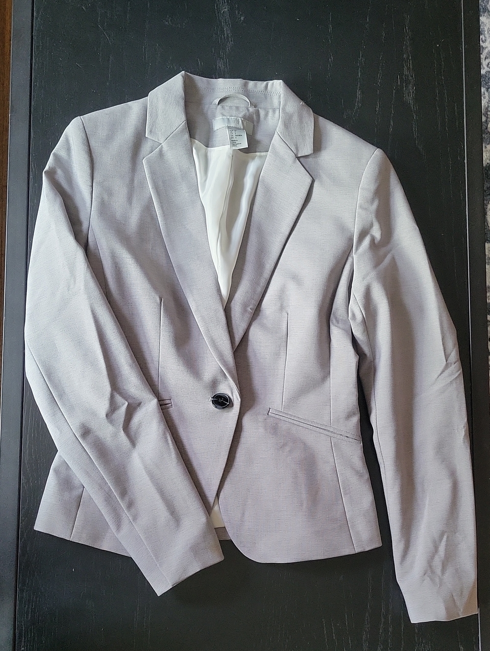 H&M Light Gray Single-Button Women's Blazer